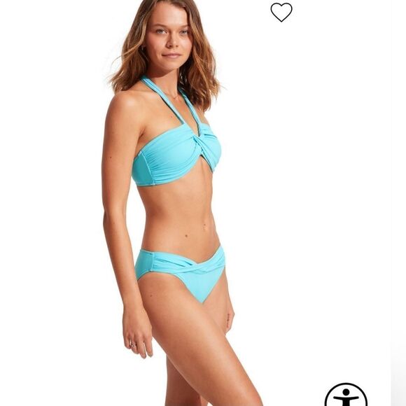 Seafolly Convertible Bandeau Bikini Top size 14(US 10) - Picture 3 of 7